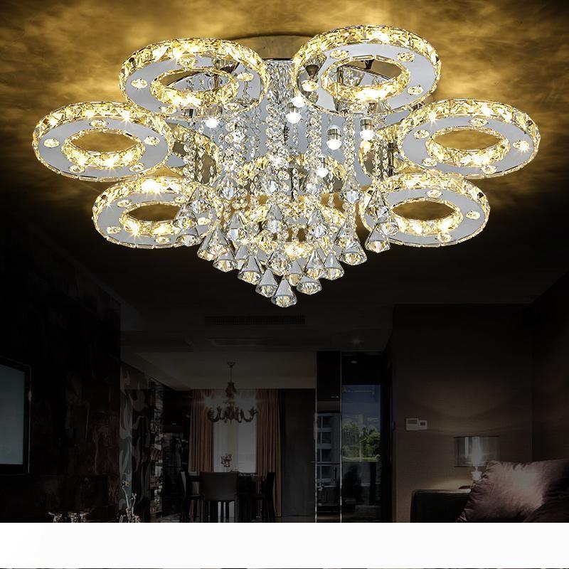 

Modern Led Crystal Ceiling Light For Home Living Room Dining Room Restaurant K9 Crystal Chandelier light fixture lighting Ceiling Light Lamp