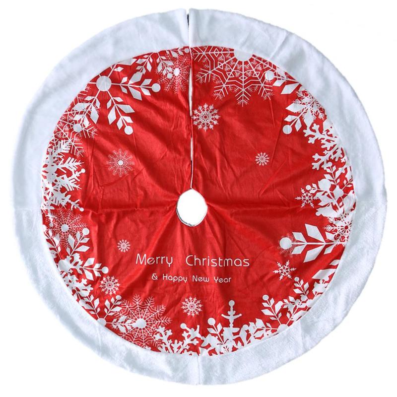 

Christmas Tree Skirts Floor Mat Personality Exquisite Wear-resistant Plush Edge Cover New Year Xmas Party Home Decoration Carpet