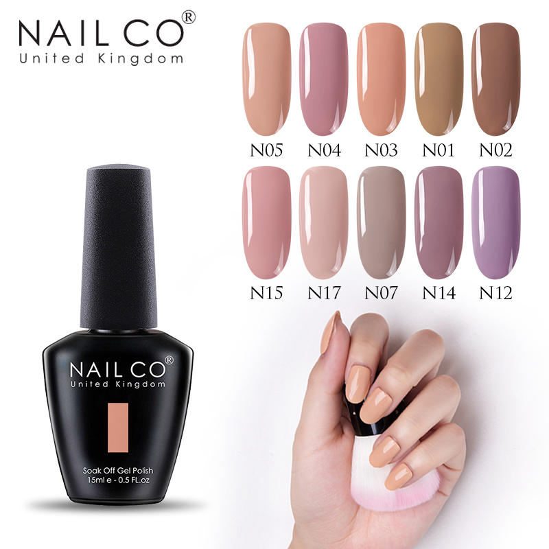 

NAILCO Nude Series New Arrival Primer Gel Varnish Soak Off UV LED Gel Nail Polish Gellak Lucky Nail Polish Hybrid Art, N05