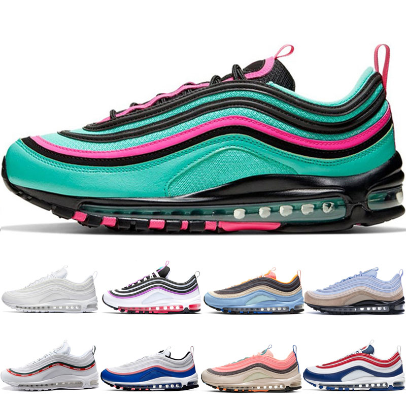 

South Beach Men Women Running shoes MSCHF x INRI Jesus UNDEFEATED Triple S black white Bred USA mens sports Sneakers 36-45, Rainbow 36-40