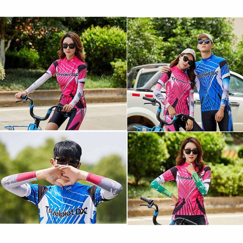 

Summer Ice Silk Sun UV Protection Sleeves Arm Sports Men Women Sleeves Cover Outdoor Sports Cycling Running Breathable Armguards, Pink