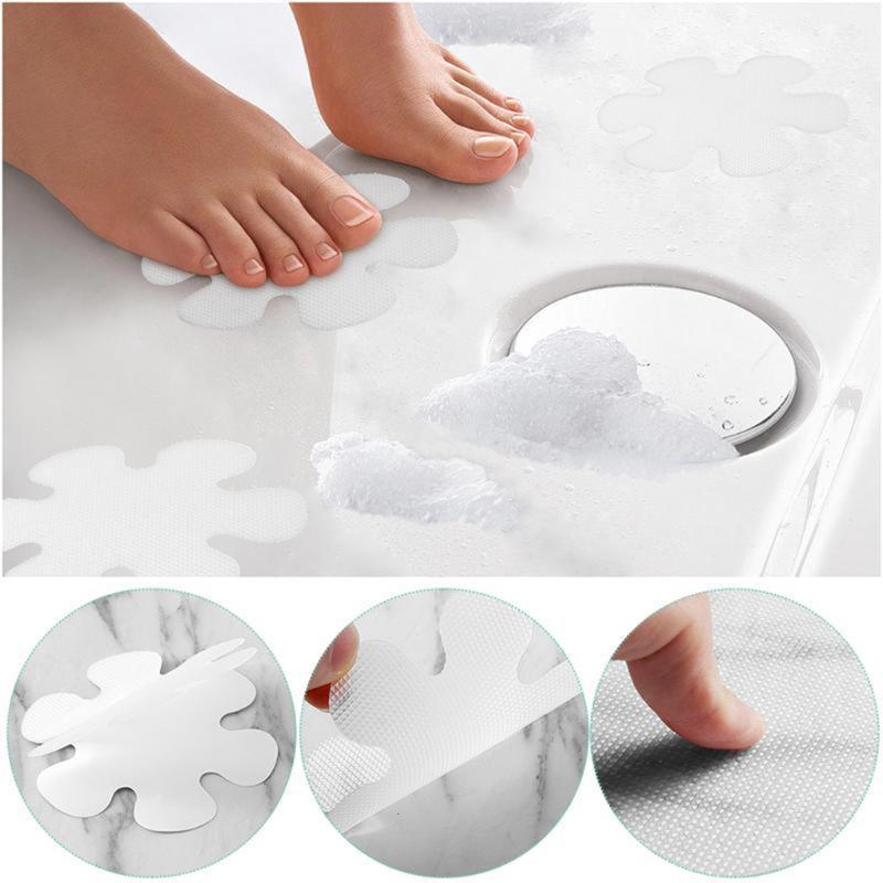 

20pcs/set Bathroom Bathtub Transparent Flower Non-slip Stickers Stairs Safety Shower Anti-slip Tape