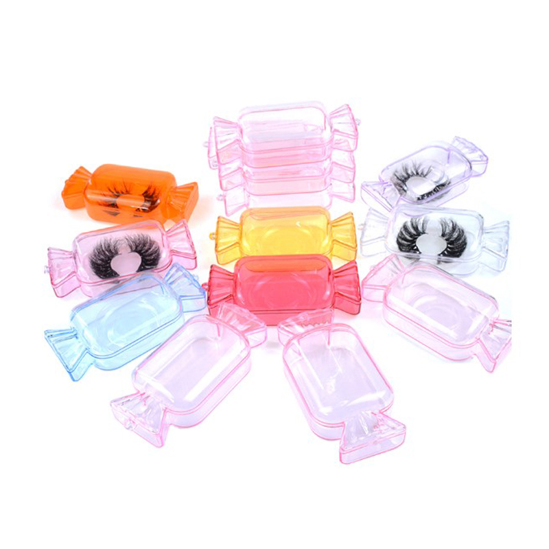 Wholesale Eyelashes Box with Tray Free Ship Package Candy Box False Lashes Packaging Bulk Make Up Tools Beauty Dramatic-image-557324844
