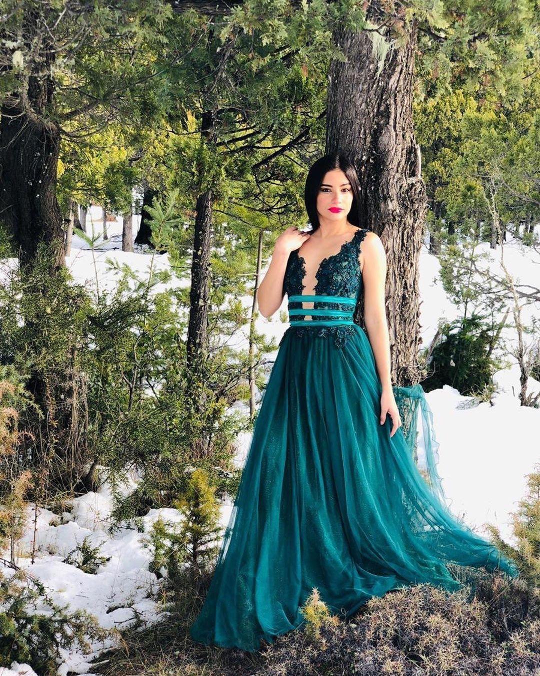 dark teal plus size dress
