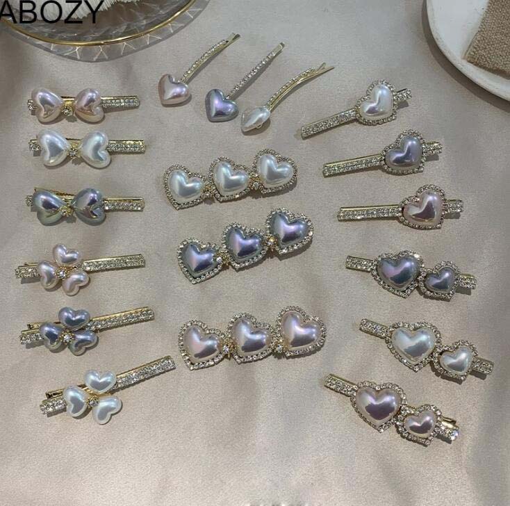 

Love hairpin heart hairpin temperament feminine elegant bangs clip barrette