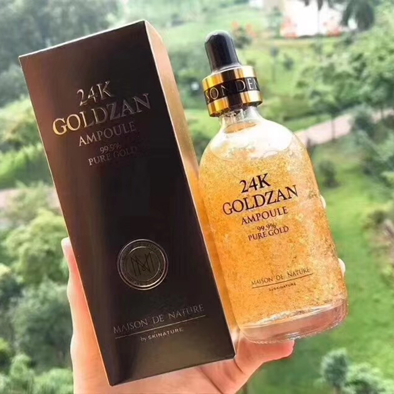 

Skinature 24k Goldzan Ampoule 24 K Gold Day Creams & Moisturizers Gold Essence Serum New Face Skin Care Free Shipping, Silver