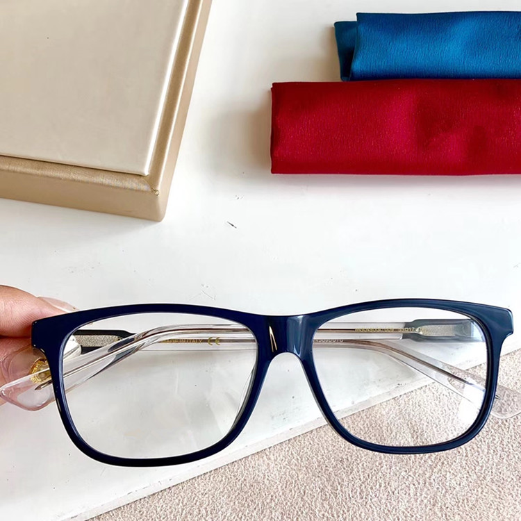 

Newest Concise GG0490O unisex Designer glasses frame with transparent temple imported plank glasses for prescription glasses full-set case