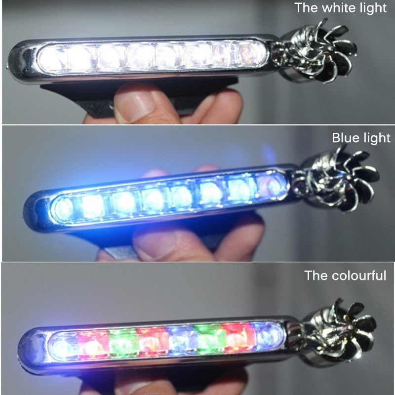 

Automatic Wind Power 8 LED Car Light Daylight Headlight Lamp No Need External Power Supply Car Daytime Signal Lamp styling, As pic