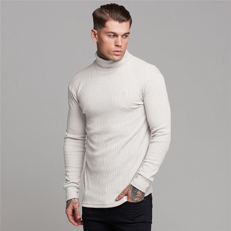 

New Sport Knitwear TShirt Men Fitness Running T Shirt Long Sleeve Sweater Elastic Sportswear Gym Bodybuilding Training T-shirt, Black