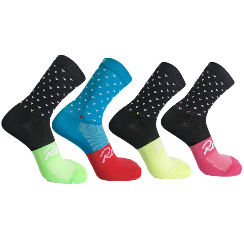 

Rapha Sport Cycling Socks Men Women Road Bicycle Socks Outdoor Sport Compression, Black red