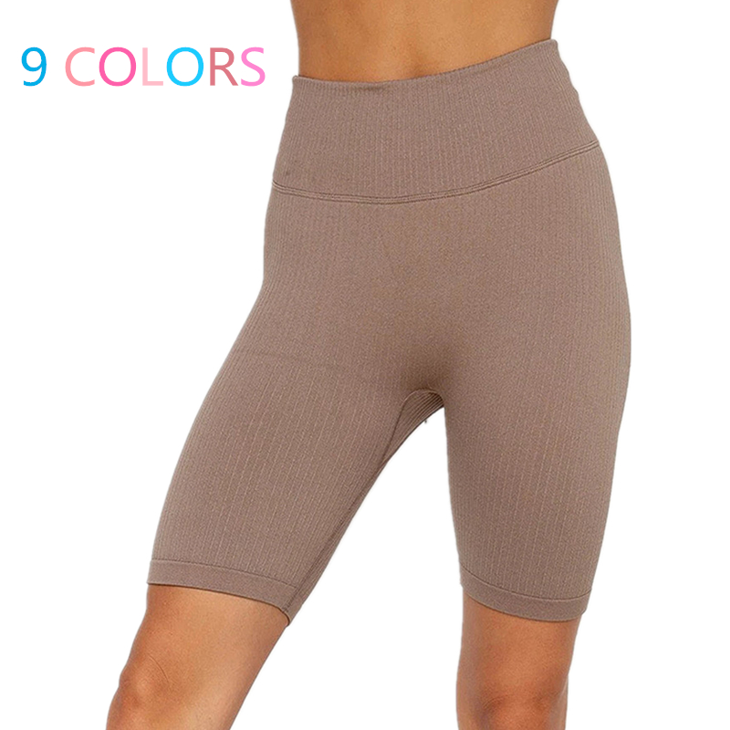 

Women Yoga Pants Sports Training Knee Length Leggings Gym Peach Hip Fitness Tights Sportswear Bodybuilding Running Leggings, Black