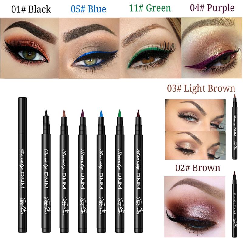 

6 Color Long Lasting Eyeliner Pencil Waterproof Eyeliner Smudge-Proof Beauty Makeup Liquid Cosmetic Liquid Pencil