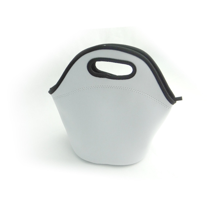 

20PCS DHL Blank white Fashion DIY sublimation lunch bag box For heat transfer printing blank lunch bag neoprene materials sublimation blanks