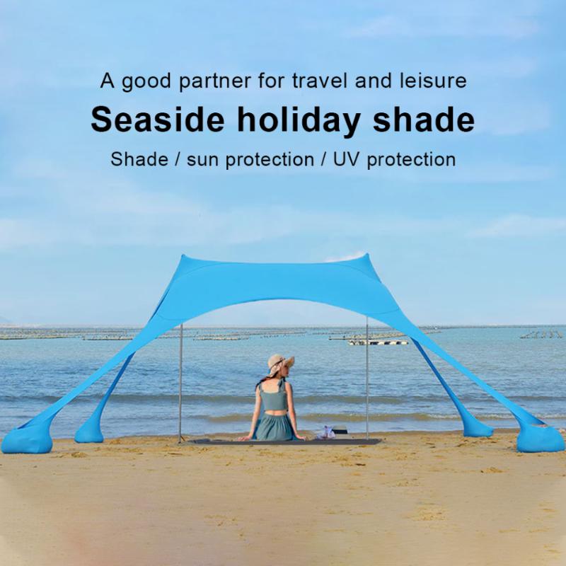 

Timelyturst Portable Pergola Windproof Beach Sunshade and Gazebo Perfect Canopy Sun Shade Shelter tent 210 X 210 CM