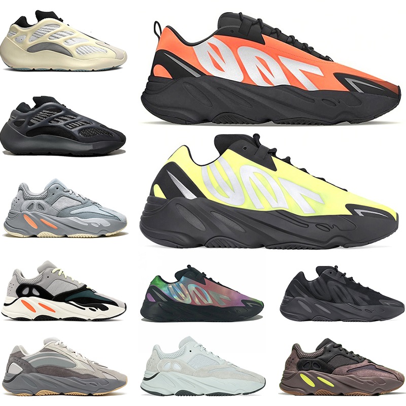 

Newest 700 V2 Running Shoes Kanye West Wave Runner Inertia Alvah Azael 700s V3 Triple Black Mens Womens Sports Sneakers Size 36-45, Inertia 1 36-45