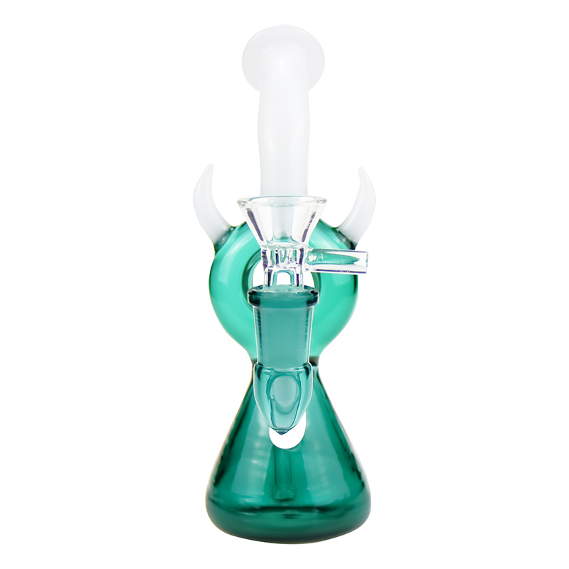 

6.9inch glass bongs black beaker bong glass water pipe recycler oil rig dab rigs with 14mm glass bowl for smoking pipe free shipping