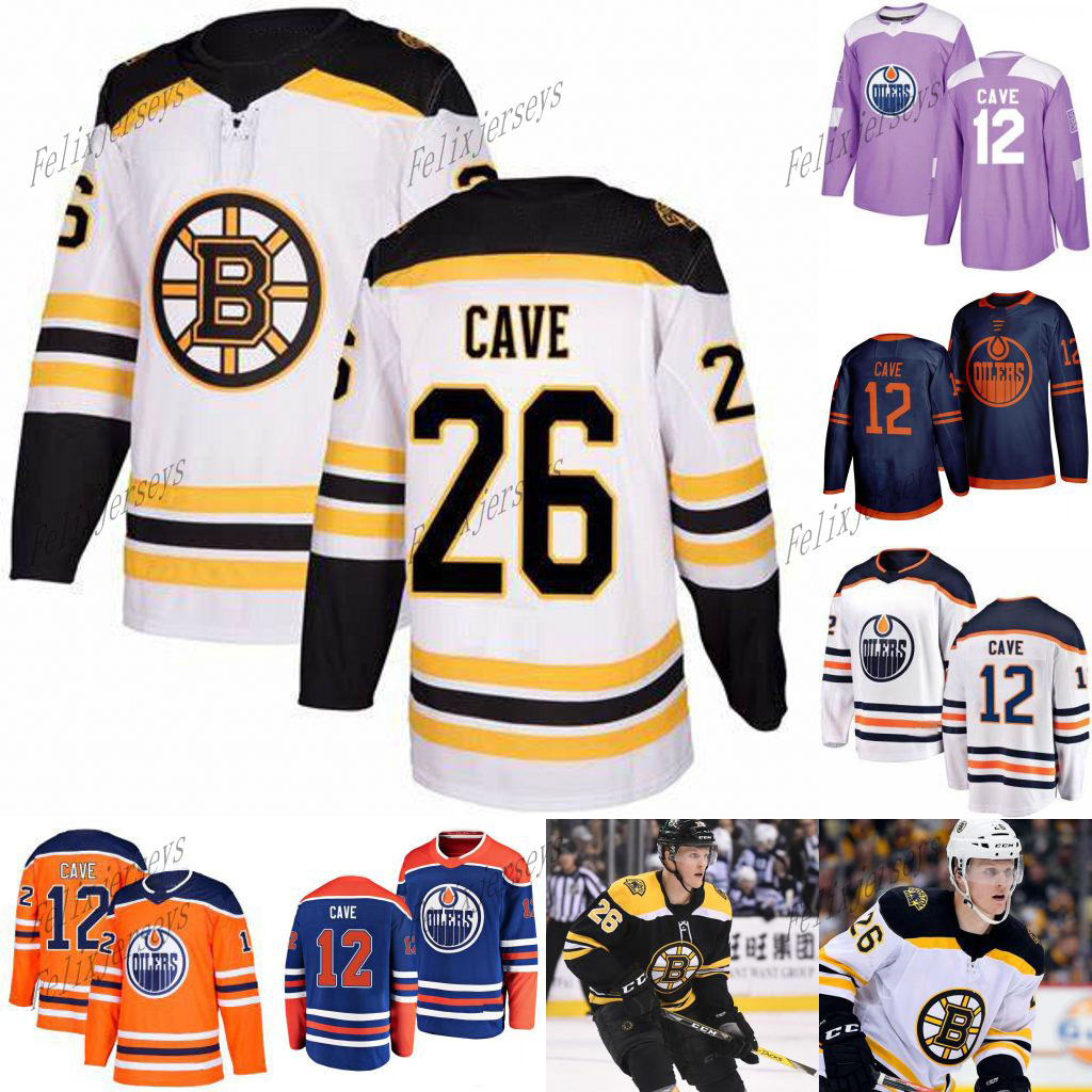 

Edmonton Oilers RIP Colby Cave 12 Customize Hockey Jerseys Alternate 12 Colby Cave Stitched Jerseys Boston Bruins Men S-XXXL, Black;red