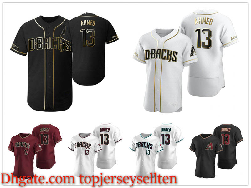 

Diamondbacks MEN WOMEN YOUTH 13 Nick Ahmed Crimson Authentic 2020 Home baseball Jersey