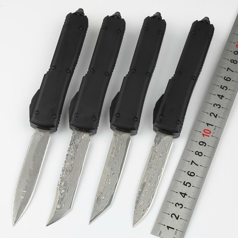 

4 models UT70 damascus blade double action tactical self defense folding edc knife camping knife hunting knives xmas gift