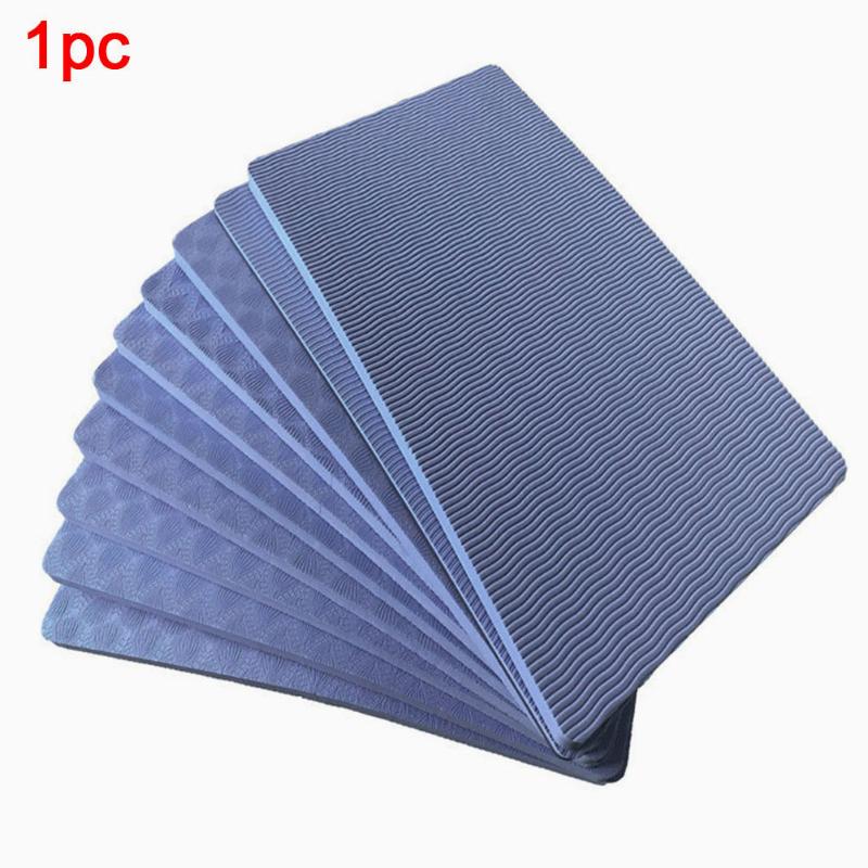 

Fitness Stretching Yoga Exercise Thick Gym Non Slip Pad Elbow Cushion Home Knee Mat Double Colors Pilates, Red
