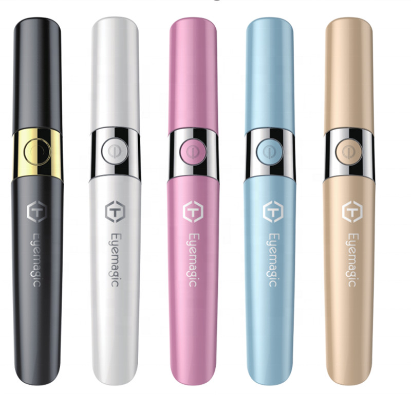 

Anti wrinkle Led light facial eye massage cold and hot machine wand 42 degree heat sonic vibration eye massager 2020
