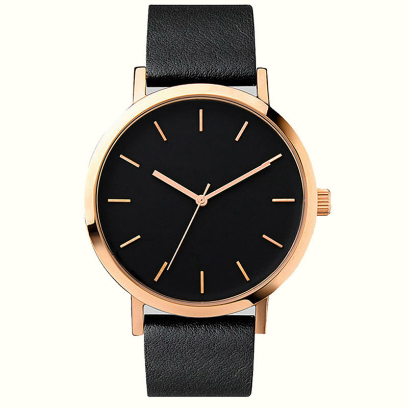 

2020 Top quartz watch Men Famous Male Casual Fashion Leather Watch Sports Wristwatch Relogio Masculino, Black gold m