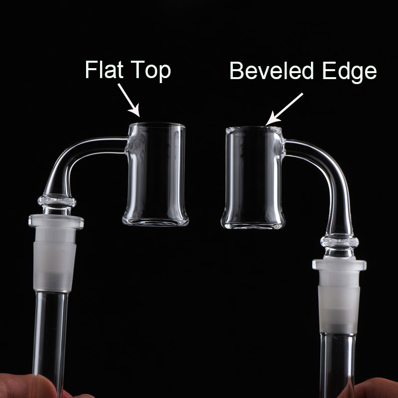 

45mm High Evan Shore Flat Top/Beveled Edge Quartz Banger Nails 3mm Thickness Male Female Joint For Glass Bongs Oil Rigs