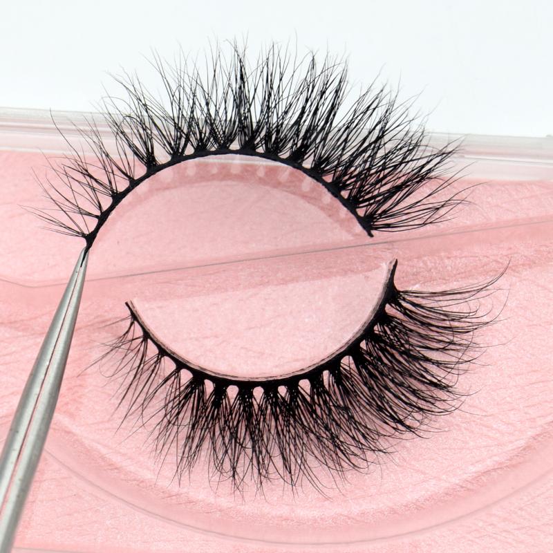 

Visofree Mink Eyelashes 3D Mink Lashes Thick HandMade Full Strip Lashes Cruelty Free False Eyelashes Makeup M56