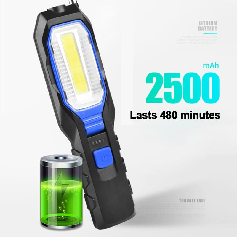 

LED COB Worklight USB Rechargeable Magnetic Lamp Emergency Light Torch Lanterna Portable Spotlight