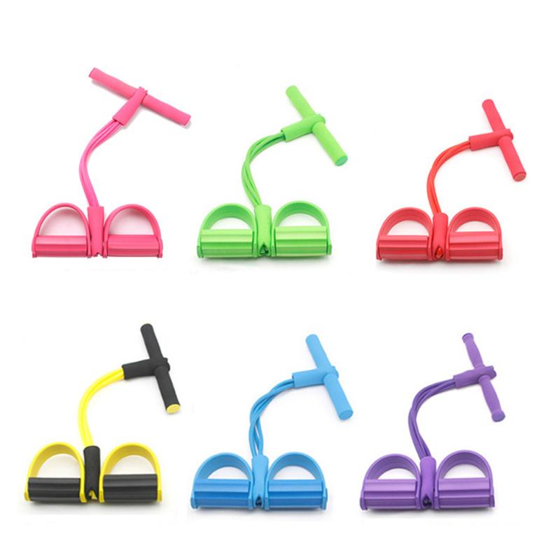 

Resistance Bands Latex Elastic Pedal Exerciser Sit-up Training Pull Rope Waist and Abdomen Expander Bands Yoga Fitness Equipment