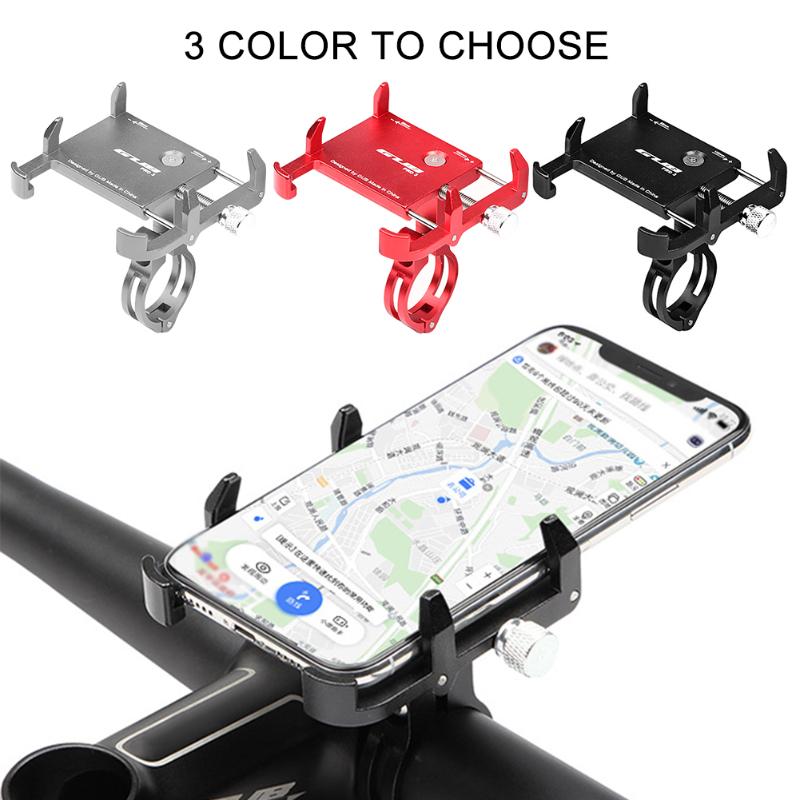mobile phone holder multicolor easy install aluminum alloy fixing for motorcycle accessories bicycle bracket charging treasure c94i-image-712245456