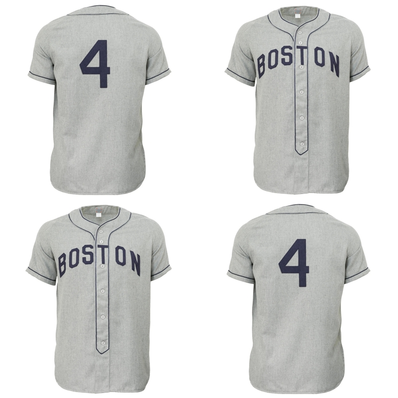 

Boston Royal Giants 1940 Road Jersey 100% Double Stitched Embroidery Vintage Men Women Youth Baseball Jerseys Custom Free Shipping, Grey number 4 no name