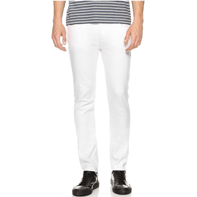 

Kenntrice Spring and Summer Men Thin White Jeans Fashion Casual Classic Style Slim Fit Soft Trousers Male Brand Stretch Pants