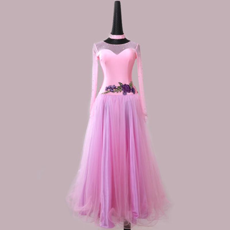 

Adult modern dance dress new ballroom dance dress ballroom waltz, Purple