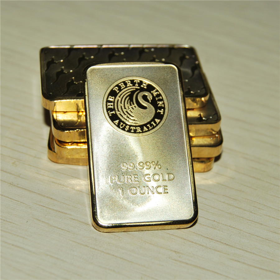 

Perth Mint Australia 1 oz. Gold plated Bar