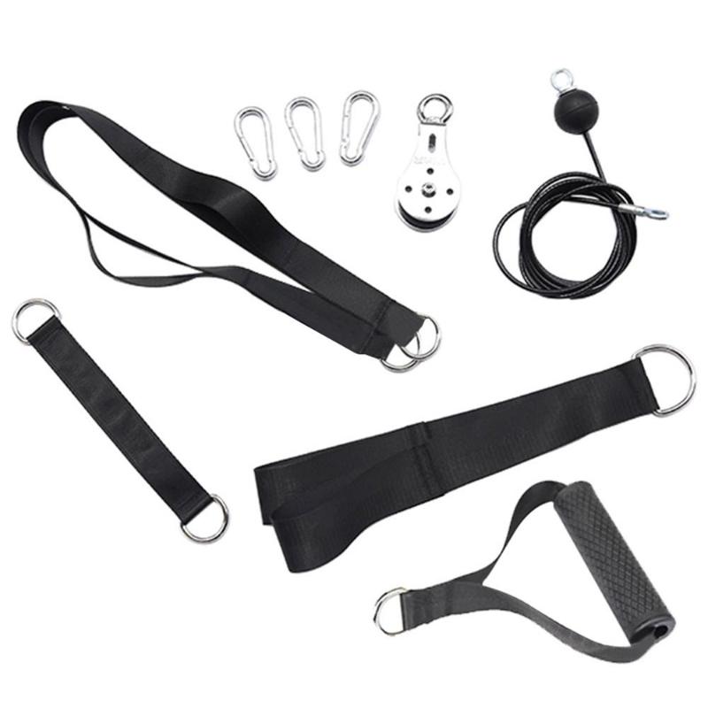 

9PCS forearm strength exerciser lifting pulley accessories adjustable home gym simple installation exercise device