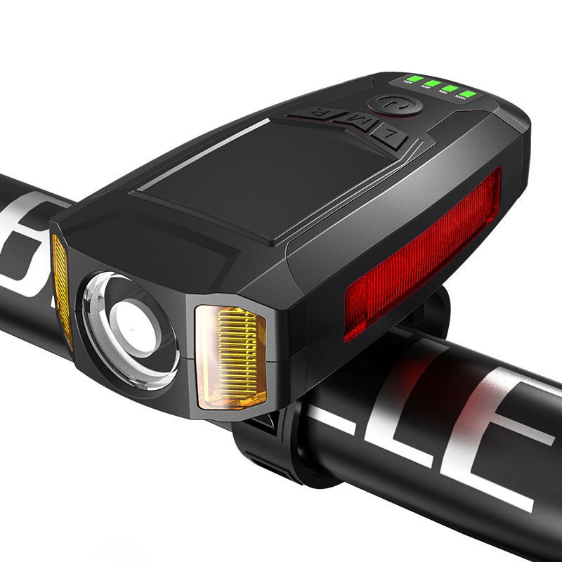 

Bike Front Light Warning Light with Computer Speeeter Lights USB Rechargeable Cycling