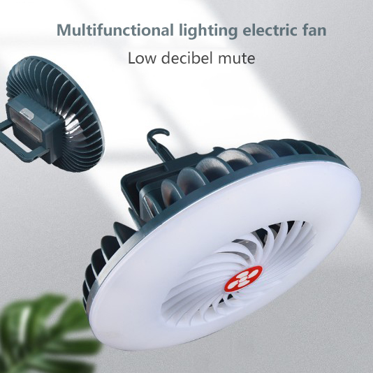 

Mini 54 SMD LED Portable Camping Lamp Hanging Camping Lamp360° Surround Summer Fan Light USB Charging Live Fill Light