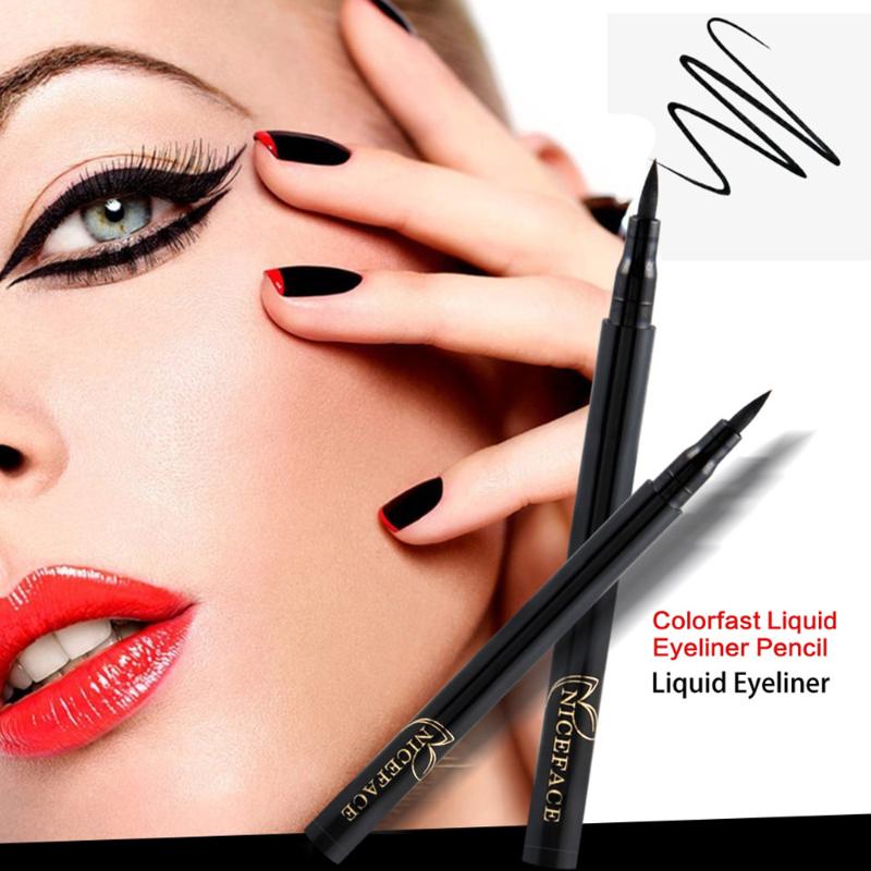 

Black Waterproof Eyeliner Pen Anti-sweat Quick Dry Liquid Eyeliner Pen Thick Eye Makeup Long Lasting Beauty Cosmetic