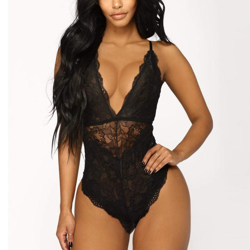 

Sexy Lingerie Underwear Women Women Sexy Lingerie Underwear Sling Nightwear Lace Racy Temptation Bodysuit Ropa Interior Femenina, Black