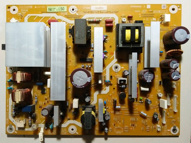 

Original for Panasonic NPX805MS2 TH-P50G20C ETX2MM805MEH power board 100% test