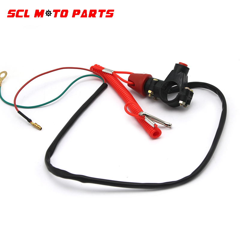

ALconstar-Racing Motorcycle 7/8inch 22mm Motorcycle ATV Quad Engine Emergency Kill Switch Tether