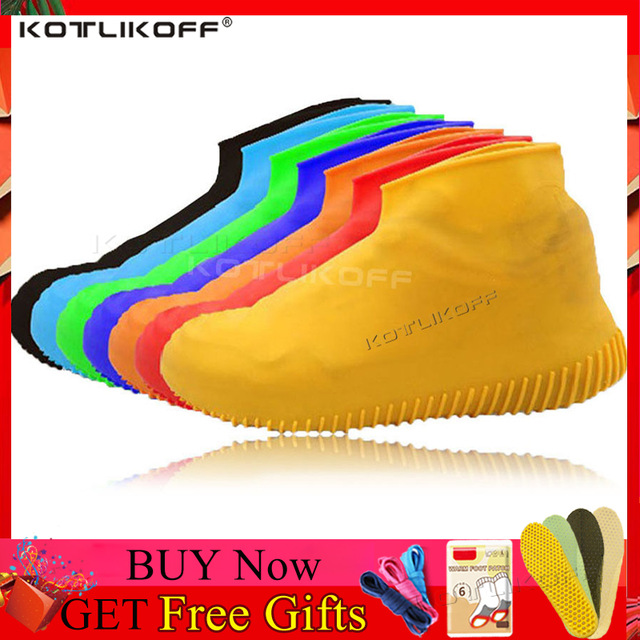 

Shoes Silicone Overshoes Reusable Waterproof Rainproof Shoes Covers Rain Boots Non-slip Washable Unisex Wear-Resistant Shoe covers