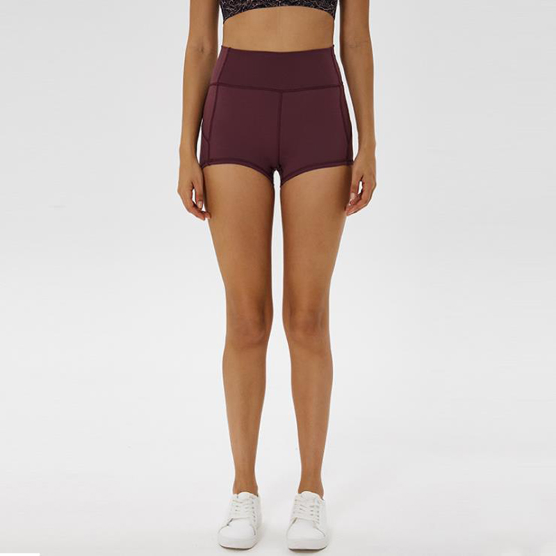 

Women High Waist Out Yoga Short Running Athletic Yoga Shorts Pants Gym Leggings Leggings Sport Women Fitness, As shown