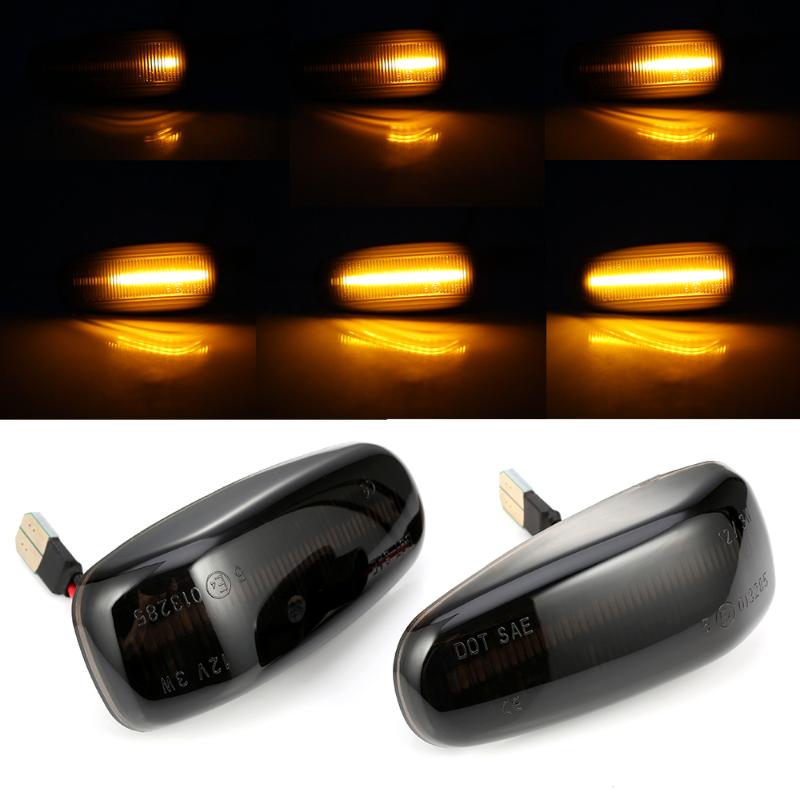 

2 pieces For E-Class W210 C-Class W202 W208 Led Dynamic Side Marker Turn Signal Light Sequential Blinker Light, As pic