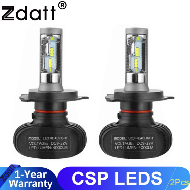 

ZdaH7 Led Headlights H1 LED Lamps H4 H11 Fog Lights 3 9005 4 9006 Bulb 24V 12V Automobiles 6000K CSP 60W 8000LM