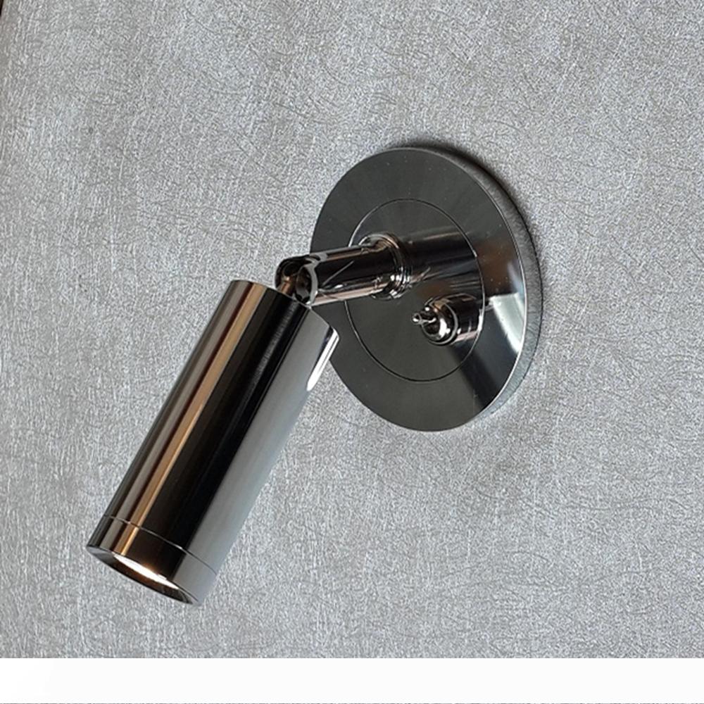 

Topoch Interior Recessed Wall Lights Directional Head with on-off Switch Chrome Finish for Hotel Residential Motorhome Yacht 180 deg. Tilt