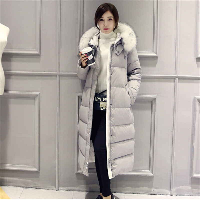 

White Duck Down Winter Coat Women' Slim Long Parka Jackets Coats Overcoat Jacket Women Plus Size Thick Down Parkas