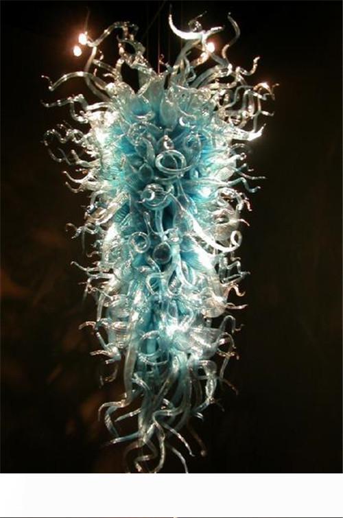 

China Factory Blown Chandeliers Lamp Indian Style Hanging Glass Chain Chandelier Light for