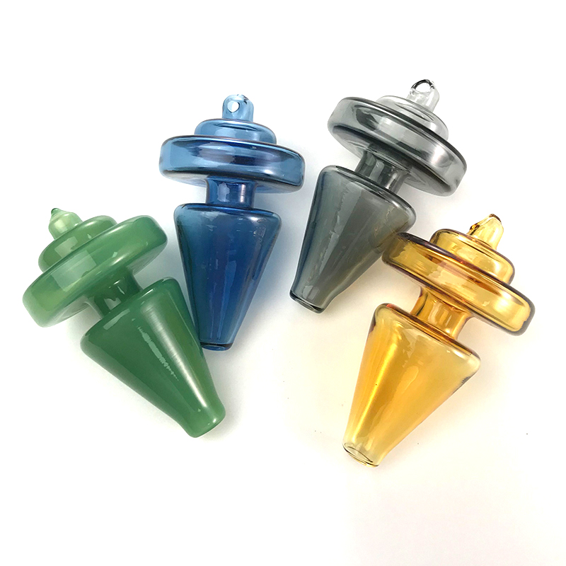 

New Arrival UFO Style US Glass Bubble Carb Caps OD 35mm Carb Cap For Beveled Edge Quartz Banger Nails Smoking Accessories